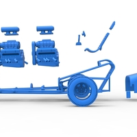 Front engine old school dragster with 2 V8 Version 2 Scale 1:25 - Thumbnail 24