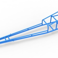 Frame of old school Front engine dragster Version 3 Scale 1:25 - Thumbnail 2