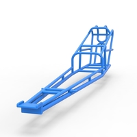 Frame of old school Front engine dragster Version 3 Scale 1:25 - Thumbnail 4