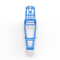 Frame of old school Front engine dragster Version 3 Scale 1:25 - Thumbnail 6