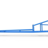 Frame of old school Front engine dragster Version 3 Scale 1:25 - Thumbnail 7