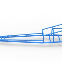 Frame of old school Front engine dragster Version 3 Scale 1:25 - Thumbnail 8