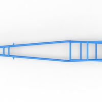 Frame of old school Front engine dragster Version 3 Scale 1:25 - Thumbnail 9