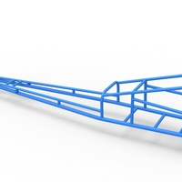 Frame of old school Front engine dragster Version 3 Scale 1:25 - Thumbnail 10