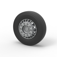 Front wheel of racing semi truck Version 1 Scale 1:25 - Thumbnail 7