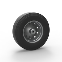 Front wheel of racing semi truck Version 1 Scale 1:25 - Thumbnail 9