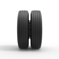 Rear wheel of racing semi truck Version 1 Scale 1:25 - Thumbnail 4