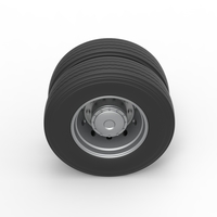 Rear wheel of racing semi truck Version 1 Scale 1:25 - Thumbnail 6