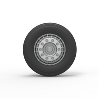 Front wheel of racing semi truck Version 2 Scale 1:25 - Thumbnail 5