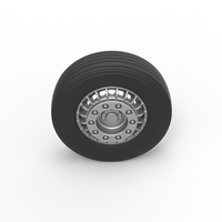 Front wheel of racing semi truck Version 2 Scale 1:25 - Thumbnail 6