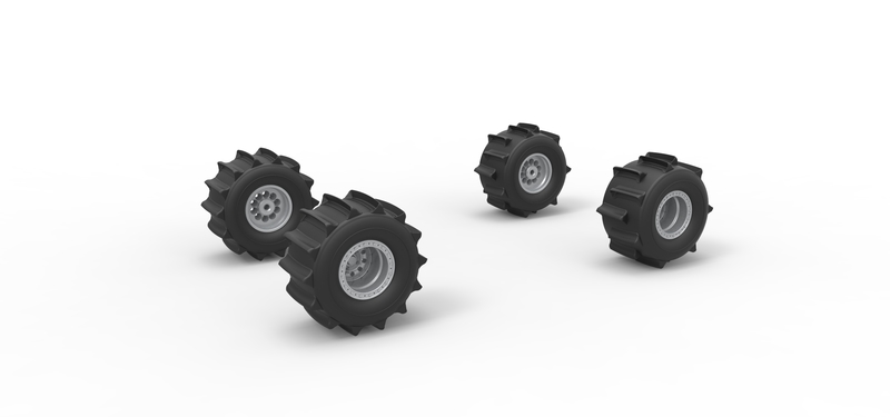 Wheel Set of Formula Off Road Scale 1:25