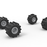 Wheel Set of Formula Off Road Scale 1:25 - Thumbnail 1