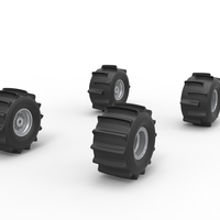 Wheel Set of Formula Off Road Scale 1:25 - Thumbnail 2