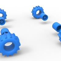 Wheel Set of Formula Off Road Scale 1:25 - Thumbnail 10