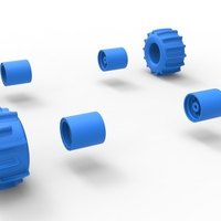 Wheel Set of Formula Off Road Scale 1:25 - Thumbnail 11