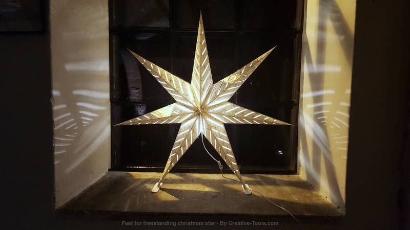 Feet for freestanding Christmas star 