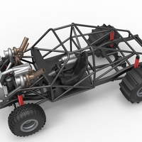 Uphill Sand Racing Dragster Base Version 3 Scale 1:25 - Thumbnail 3