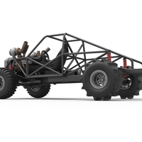 Uphill Sand Racing Dragster Base Version 3 Scale 1:25 - Thumbnail 12