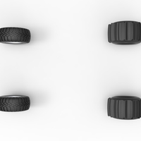 Wheel Set of Uphill Sand Racing Dragster Scale 1:25 - Thumbnail 7