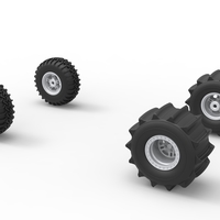 Wheel Set of Uphill Sand Racing Dragster Scale 1:25 - Thumbnail 8