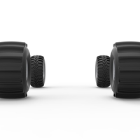 Wheel Set of Uphill Sand Racing Dragster Scale 1:25 - Thumbnail 10