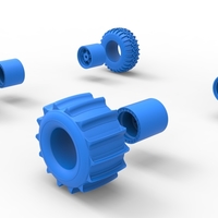 Wheel Set of Uphill Sand Racing Dragster Scale 1:25 - Thumbnail 13