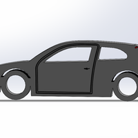 Alfa Romeo 147 Keychain - Thumbnail 2