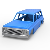 Shell of vintage SUV Version 2 Scale 1:25 - Thumbnail 4