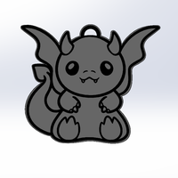 Baby Dragon Keychain-Wall Decoration - Thumbnail 4