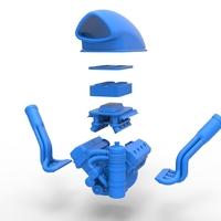 Engine of Uphill Sand Racing Dragster Version 4 Scale 1:25 - Thumbnail 13