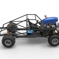 Uphill Sand Racing Dragster Base Version 4 Scale 1:25 - Thumbnail 17