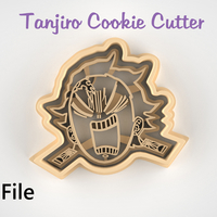 Tanjiro Kamado from "Kimetsu no Yaiba" Cookie Cutter - STL file - Thumbnail 1