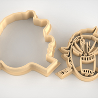 Tanjiro Kamado from "Kimetsu no Yaiba" Cookie Cutter - STL file - Thumbnail 4