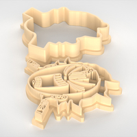 Tanjiro Kamado from "Kimetsu no Yaiba" Cookie Cutter - STL file - Thumbnail 5