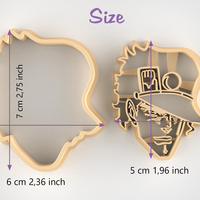 Jotaro Kujo from “JoJo's Bizarre Adventure” Cookie Cutter - STL - Thumbnail 3