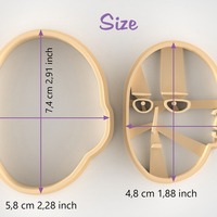 Saitama from “One Punch Man” Cookie Cutter - STL file - Thumbnail 4