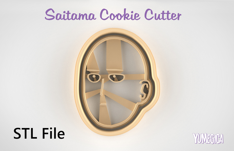 Saitama from “One Punch Man” Cookie Cutter - STL file
