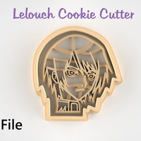 Lelouch from “Code Geass” Cookie Cutter - STL file - Thumbnail 1