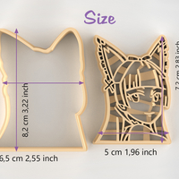 Rory Mercury from  “Gate” Cookie Cutter - STL file - Thumbnail 2