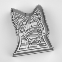 Rory Mercury from  “Gate” Cookie Cutter - STL file - Thumbnail 4