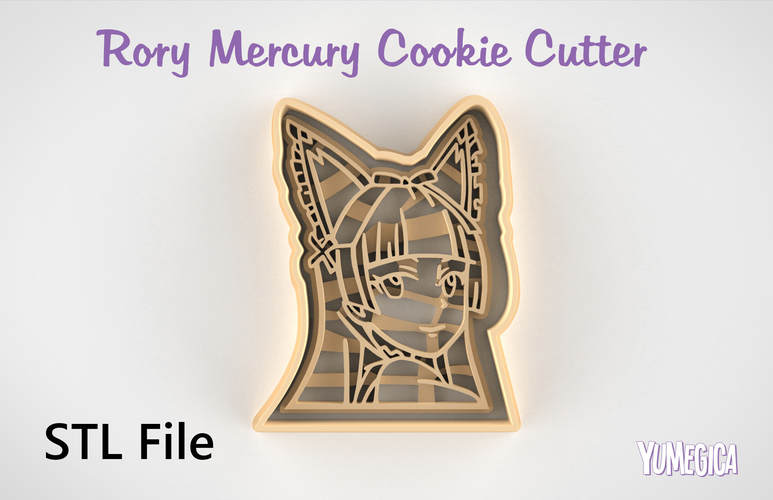 Rory Mercury from  “Gate” Cookie Cutter - STL file