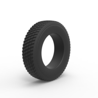 Semi truck pulling tire Scale 1:25 - Thumbnail 2