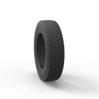 Semi truck pulling tire Scale 1:25 - Thumbnail 8