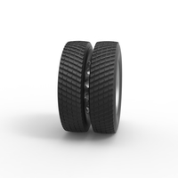 Rear double wheel of Pulling Semi truck Scale 1:25 - Thumbnail 3