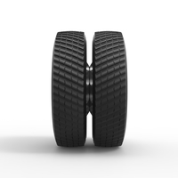 Rear double wheel of Pulling Semi truck Scale 1:25 - Thumbnail 4