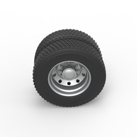 Rear double wheel of Pulling Semi truck Scale 1:25 - Thumbnail 6