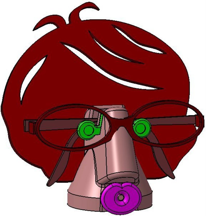 Glasses holder plus