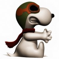 Small Snoopy 3D Printing 57489