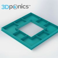 Small Reservoir Cap - 3Dponics Herb Garden 3D Printing 57527