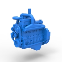 Twin Turbo straight-six engine for semi truck Scale 1:25 - Thumbnail 1